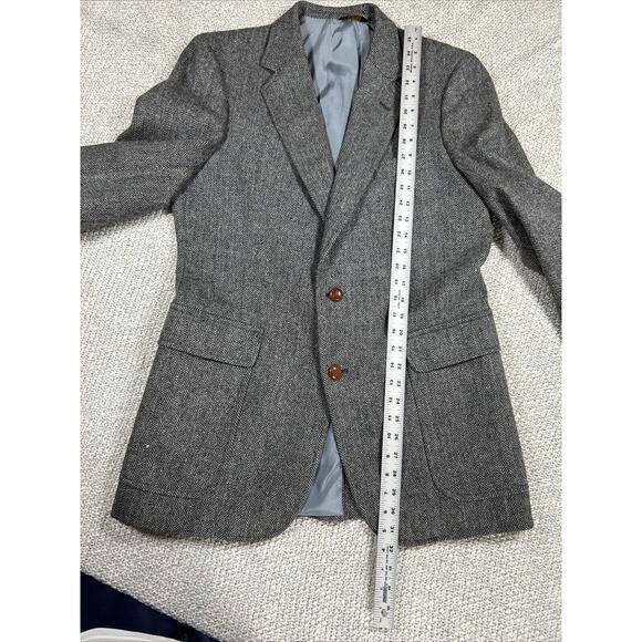 Bullock & Jones Vintage Men's Sport Coat Blue Plaid Wool - Picture 8 of 12